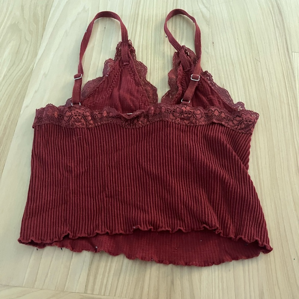 Burgundy Forever 21 bralette/cami